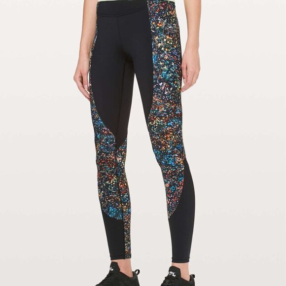 Lululemon Wake & Train Tight *28" in Black / Flowerescent Multi - Picture 3 of 8